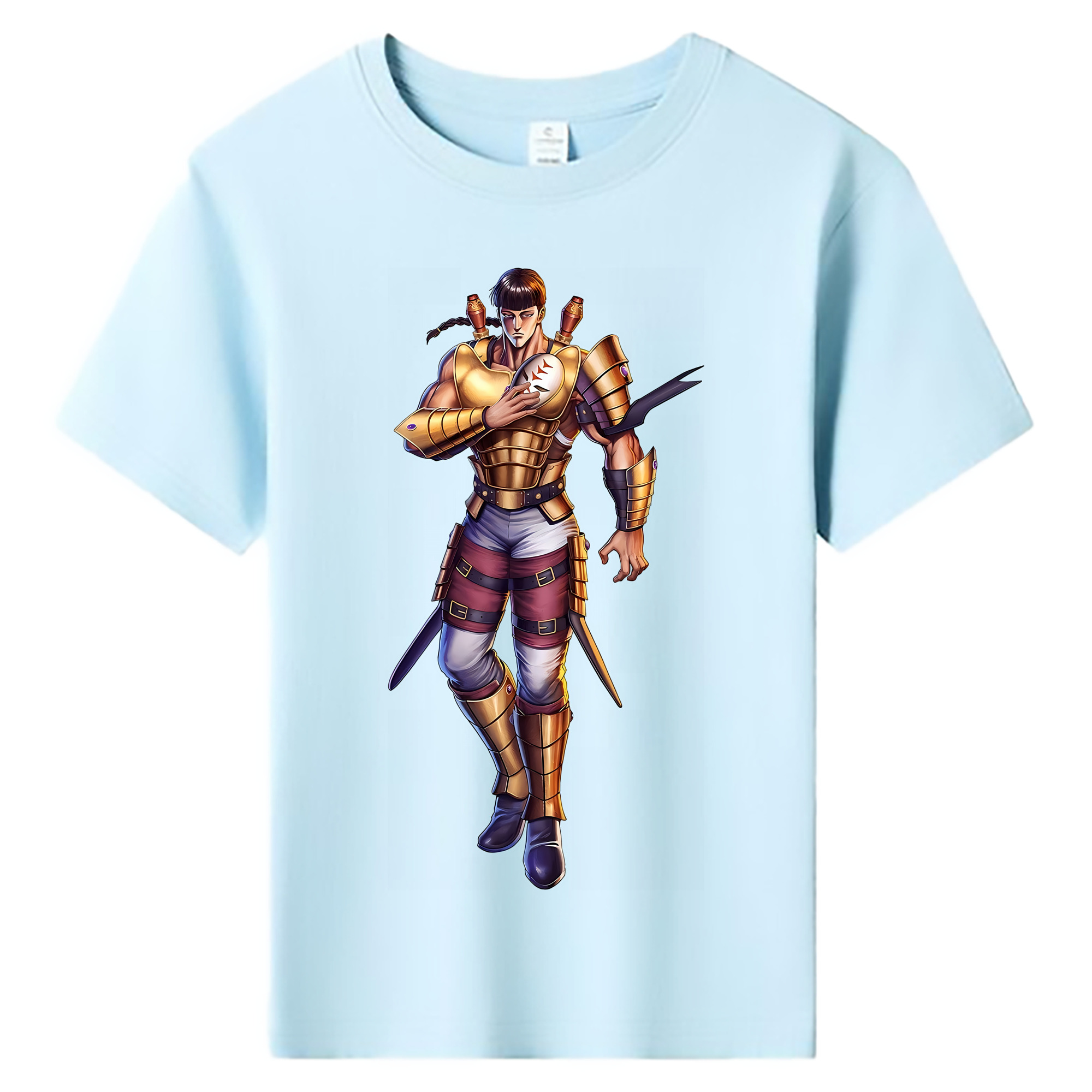 （画像用） 北斗の拳 Fist of the North Star 綿100％キッズTシャツ（フロントプリント）